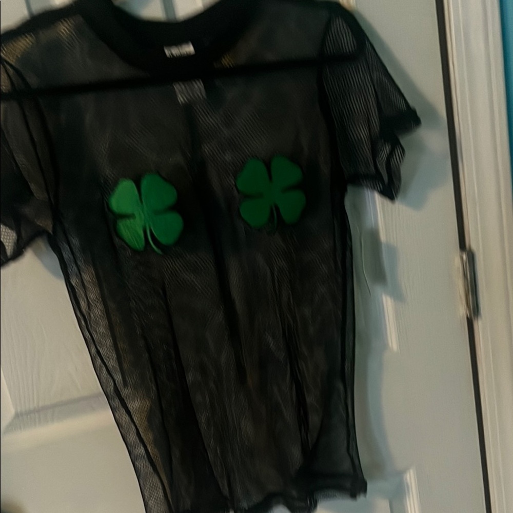 Spencer's Black and Green Swim Coverup